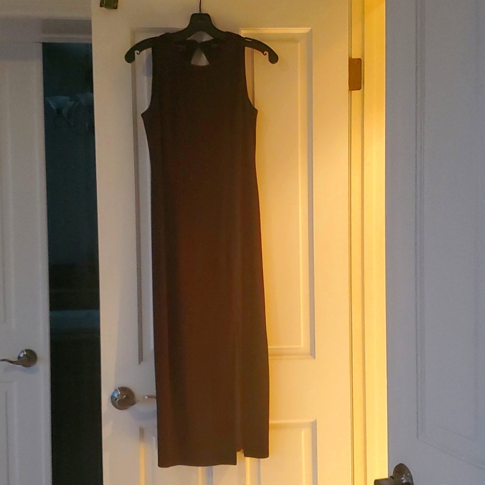 Brown evening dress